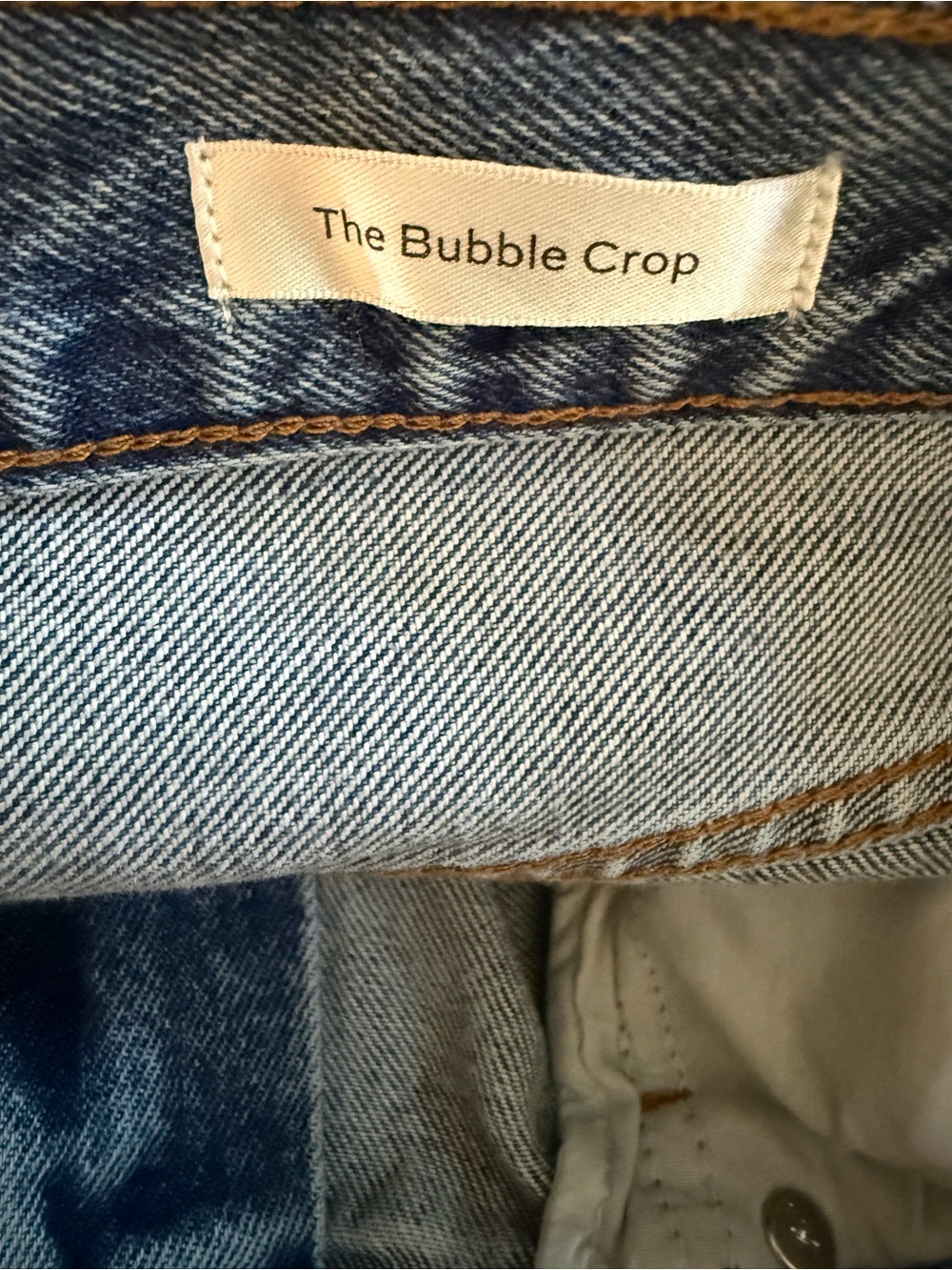 NWT Frame The Bubble High-Rise Crop Barrel-Leg Jeans, Size 33 - Picture 8 of 11